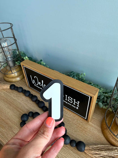 Magnetic Number Display Signs