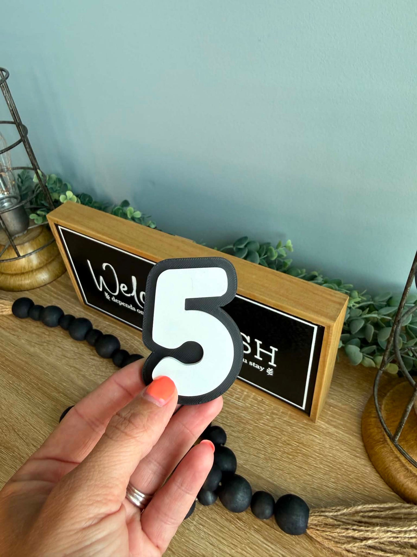 Magnetic Number Display Signs