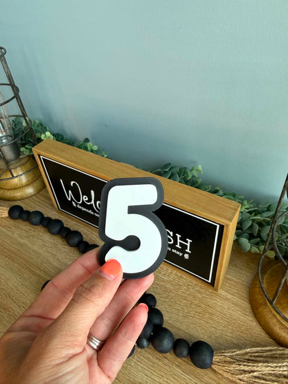 Magnetic Number Display Signs