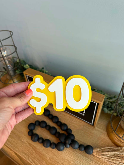 Magnetic Number Display Signs