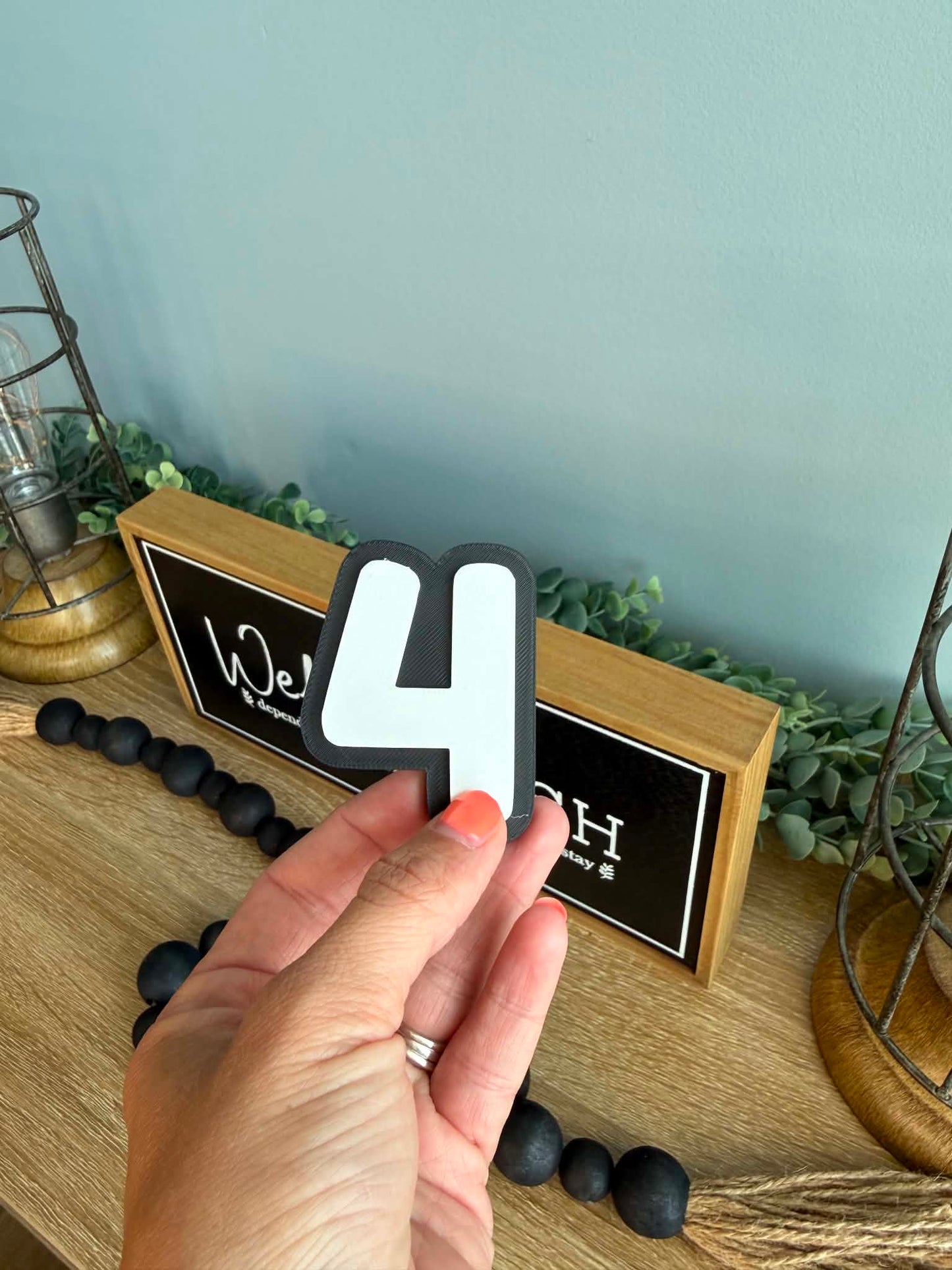 Magnetic Number Display Signs