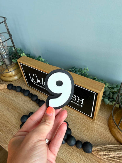Magnetic Number Display Signs