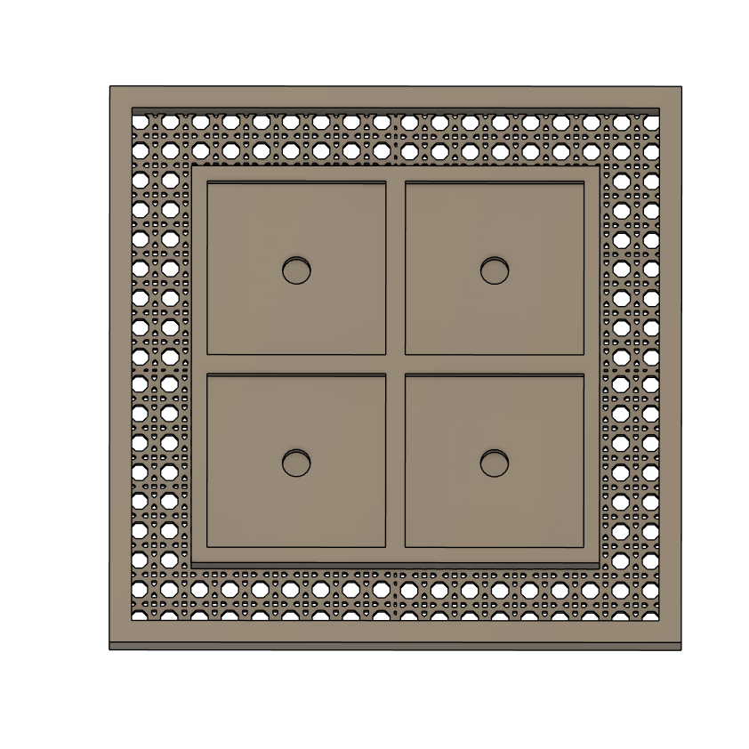 2" Frames- Rattan Style