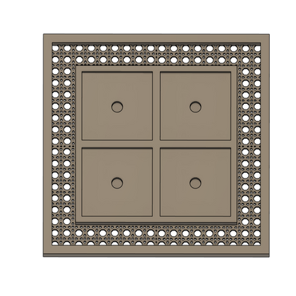 2" Frames- Rattan Style