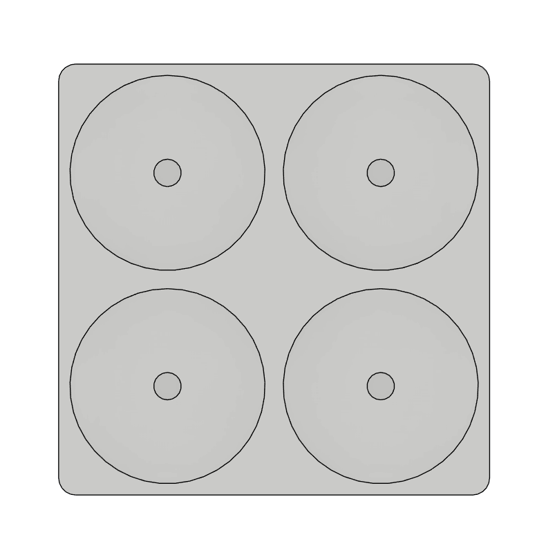 2.25" Round Frames- Standard Style (click for all layouts)