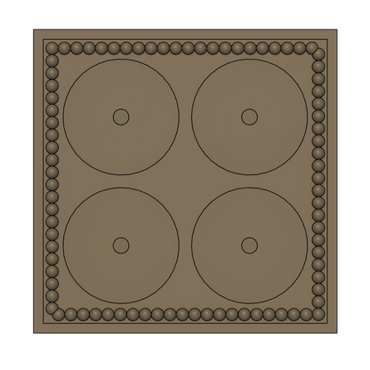 2.5" Round Frames- Bohemian Style (click for all layouts)
