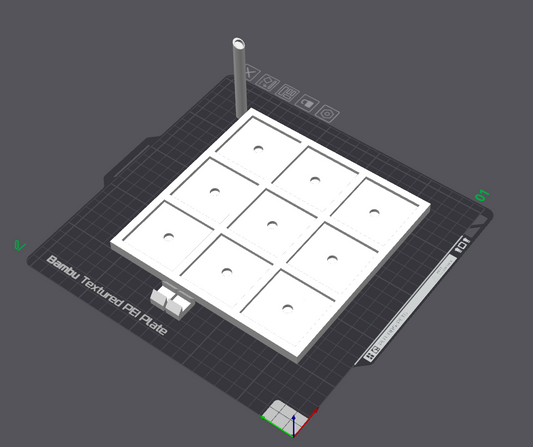 3x3 Magnetic Photo Frame 3D Print File - 2x2 Magnets (Available for Commercial Use)