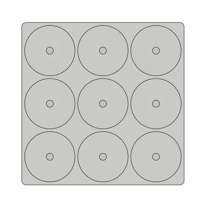 2.25" Round Frames- Standard Style (click for all layouts)