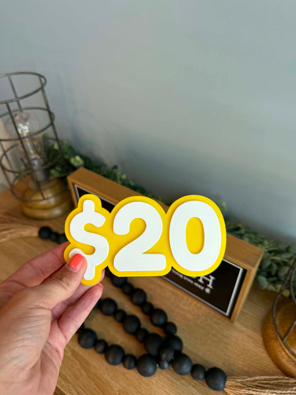 Magnetic Number Display Signs