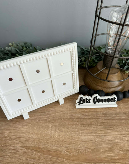 "Scan to Pay" & "Lets Connect" Frame Accessory