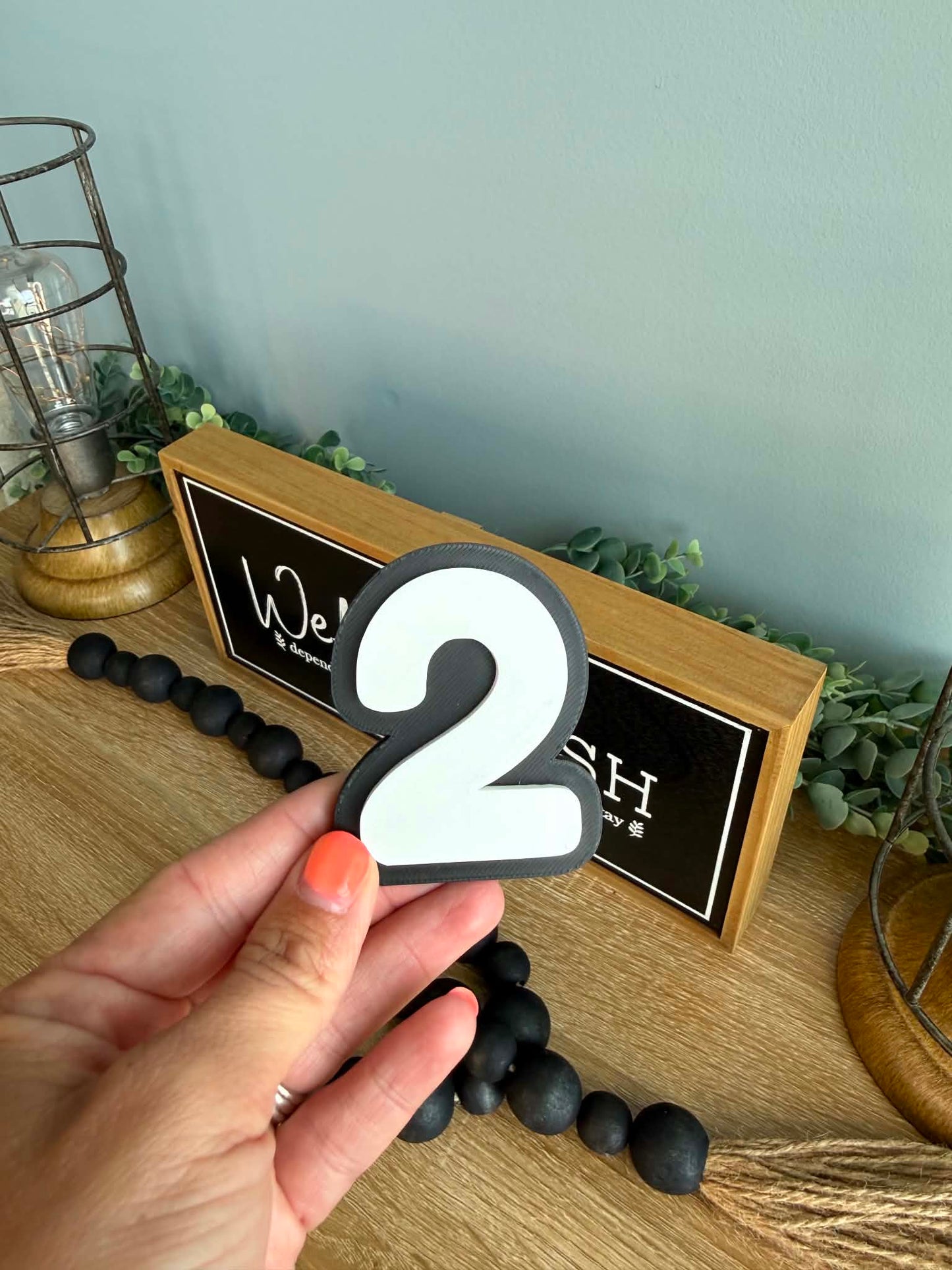 Magnetic Number Display Signs