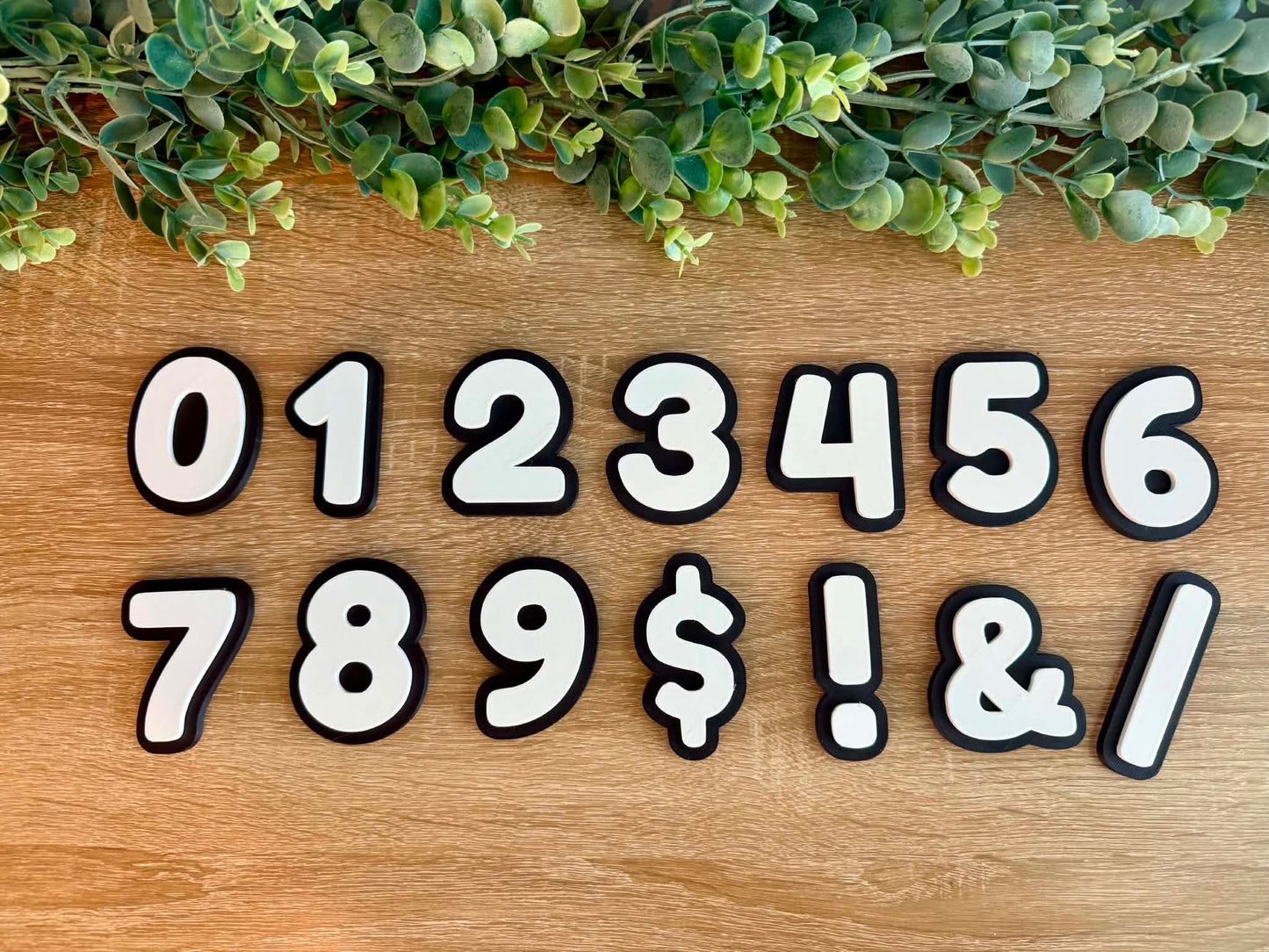 Magnetic Number Display Signs