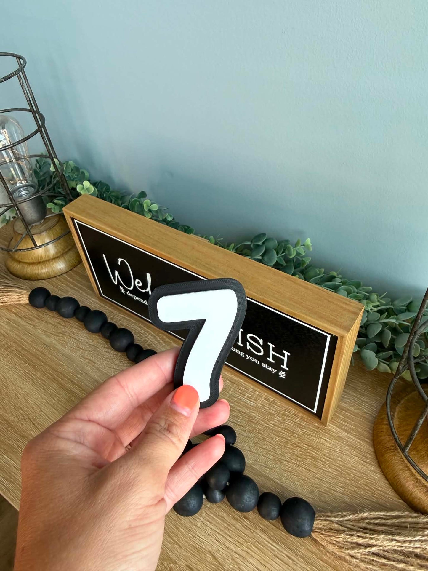 Magnetic Number Display Signs