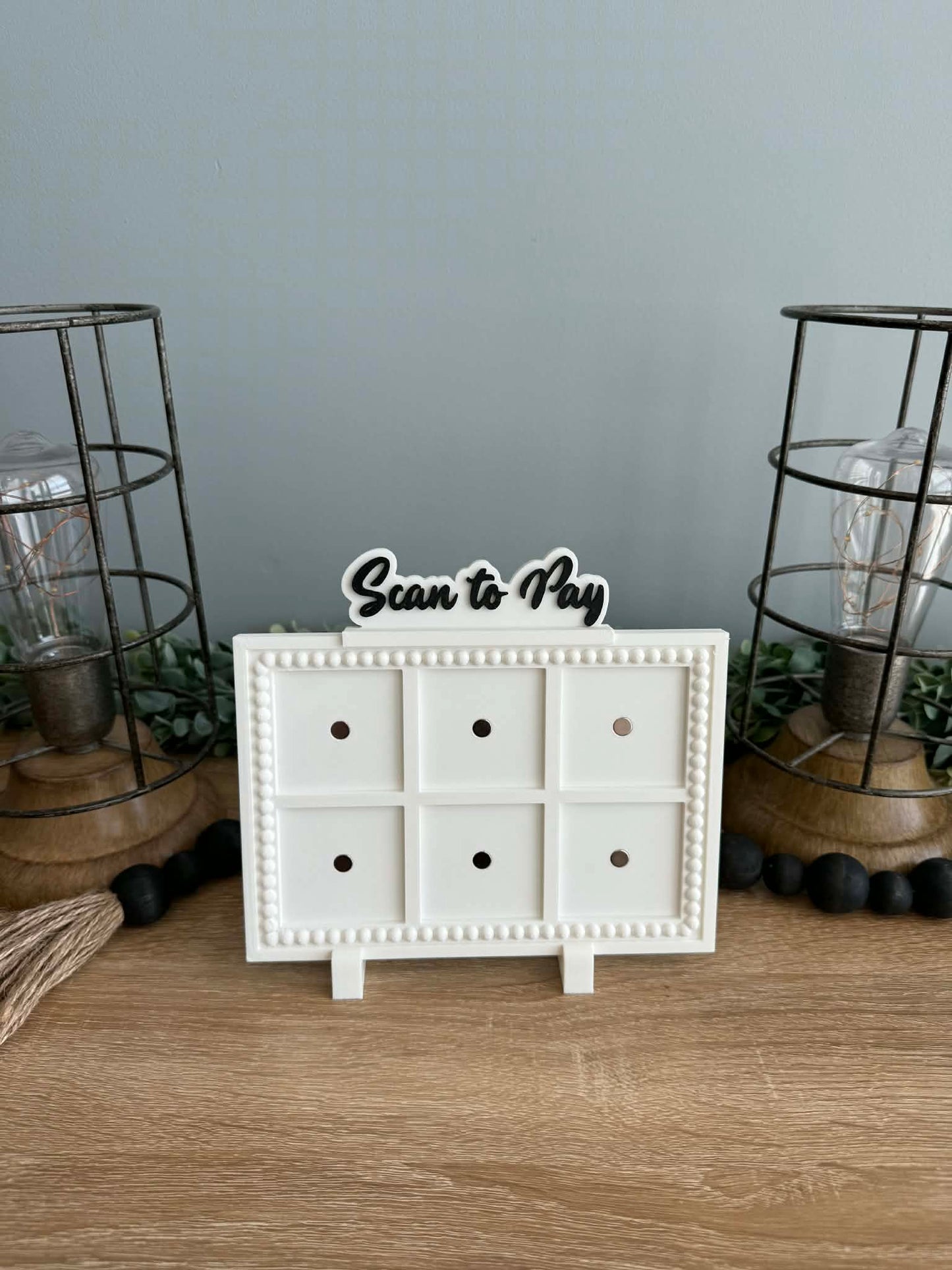 "Scan to Pay" & "Lets Connect" Frame Accessory