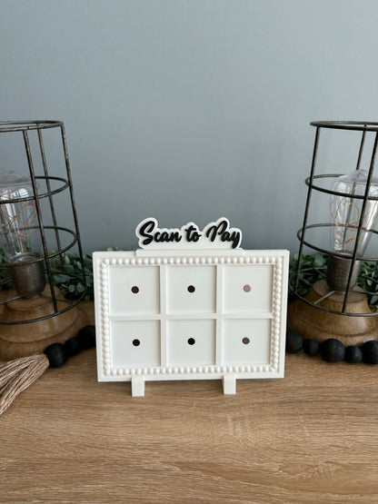 "Scan to Pay" & "Lets Connect" Frame Accessory