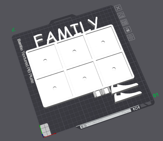 2.5" Overseas (63.5mm) 2x3 FAMILY Frame File