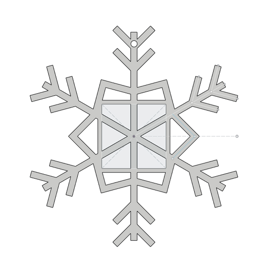 2" Snap In/Out Snowflake File