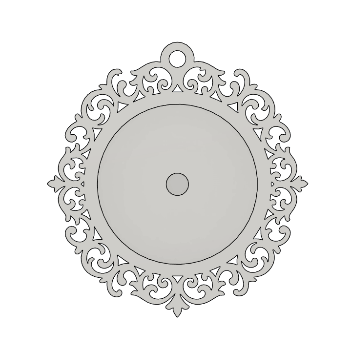 Round Ornament Files- Ornate Style