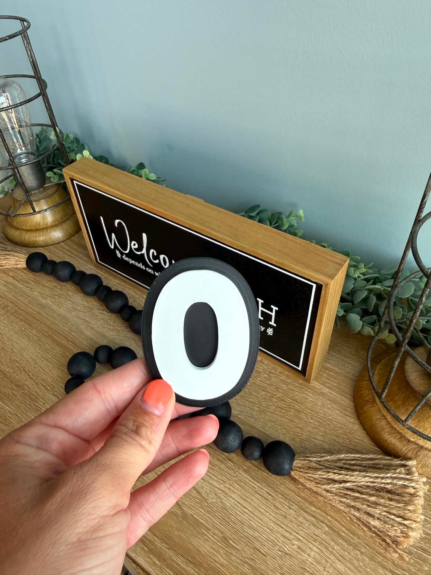 Magnetic Number Display Signs