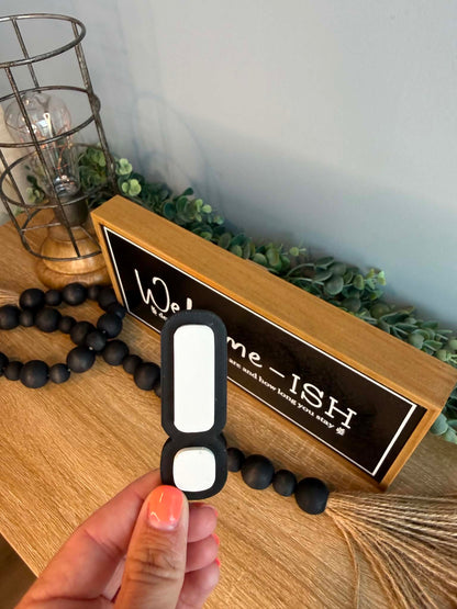 Magnetic Number Display Signs