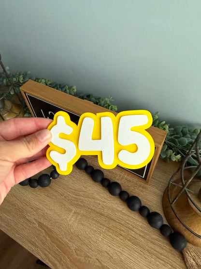 Magnetic Number Display Signs