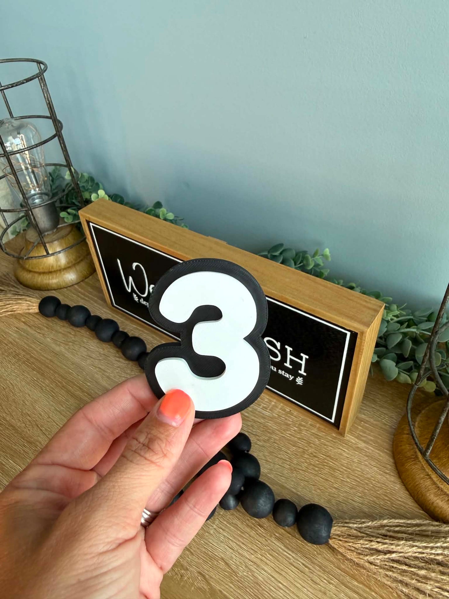 Magnetic Number Display Signs