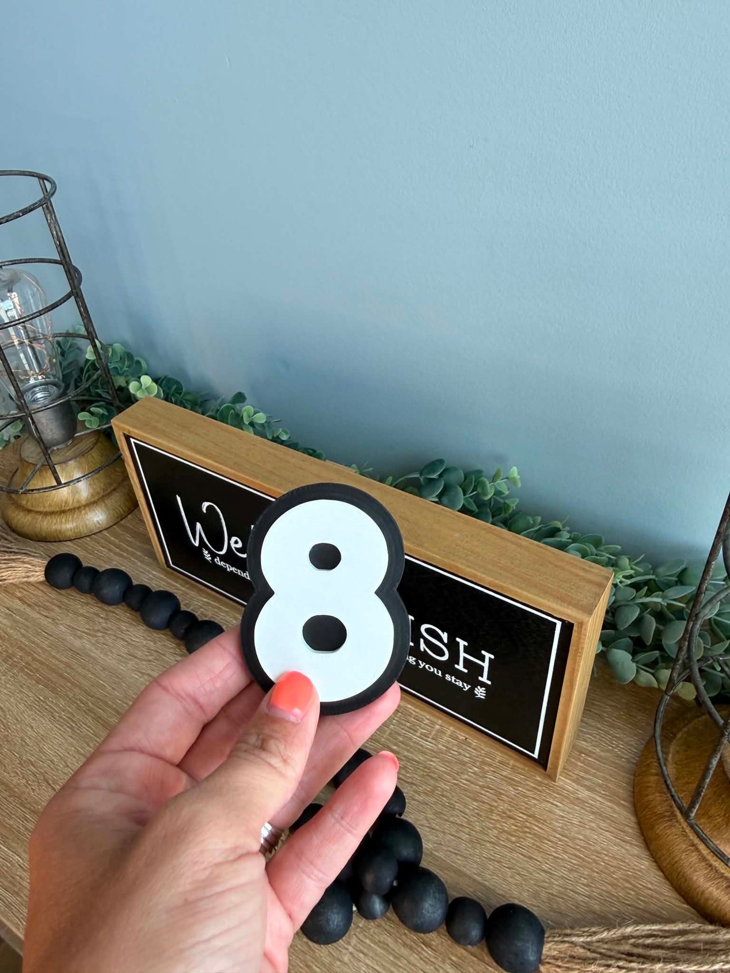 Magnetic Number Display Signs