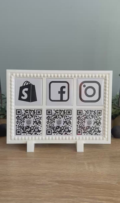 "Scan to Pay" & "Lets Connect" Frame Accessory